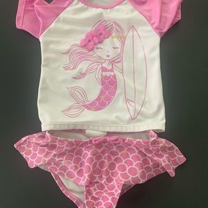 Toddler mermaid tutu swimsuit